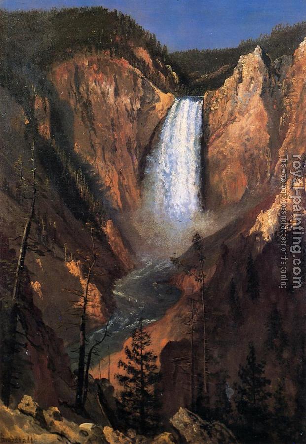 Albert Bierstadt : Lower Yellowstone Falls Albert Bierstadt : Lower Yellowstone Falls